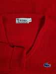 Vintage Izod Lacoste Strickpullover 80s Orlon Rot L