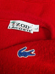 Vintage Izod Lacoste Strickpullover 80s Orlon Rot L
