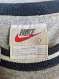 Vintage Nike Shirt Basic Bestickt Made In USA Heather Grau L