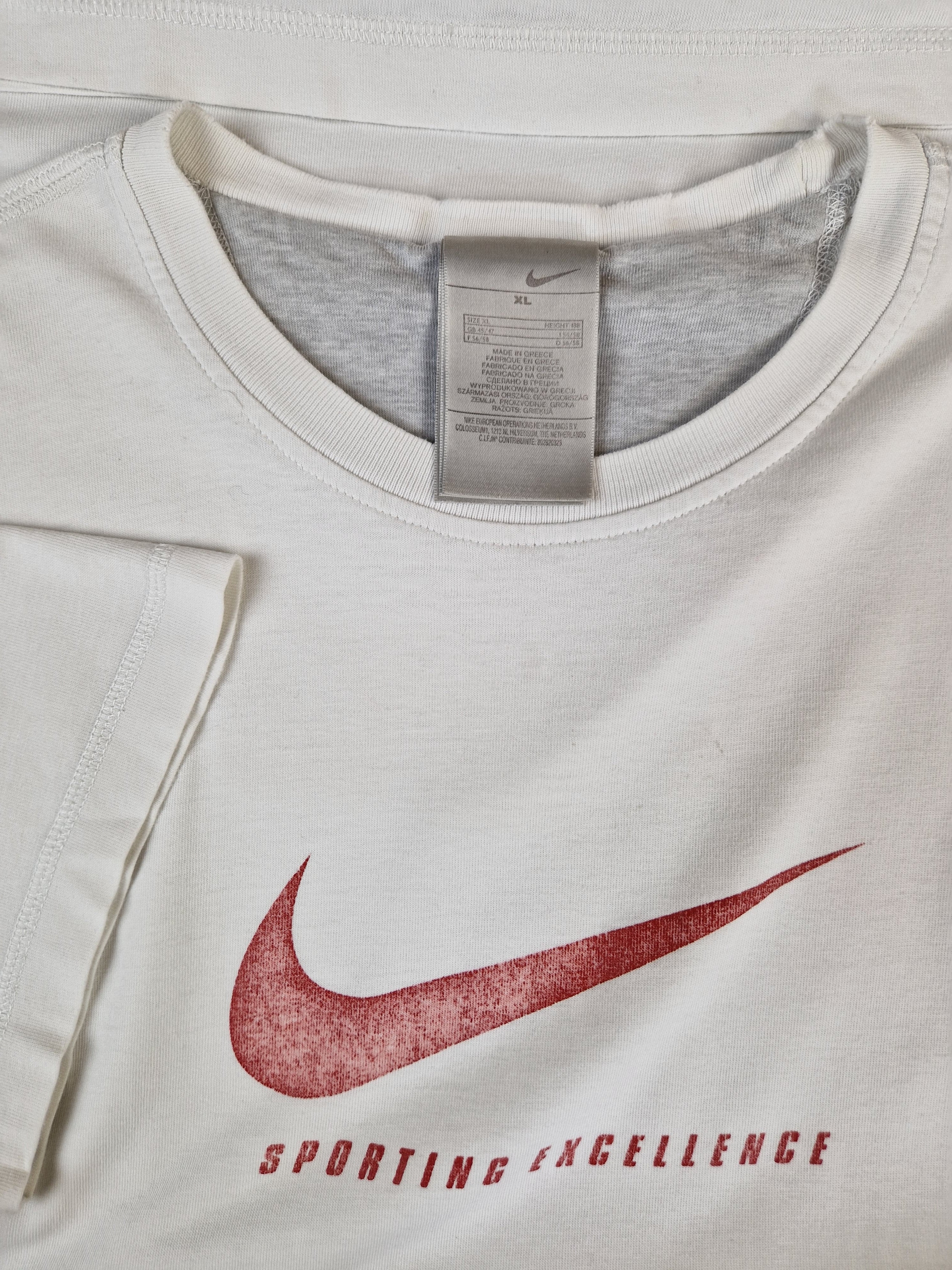 Nike Shirt Sporting Excellence Big Swoosh RotWeiß XL - RareRags
