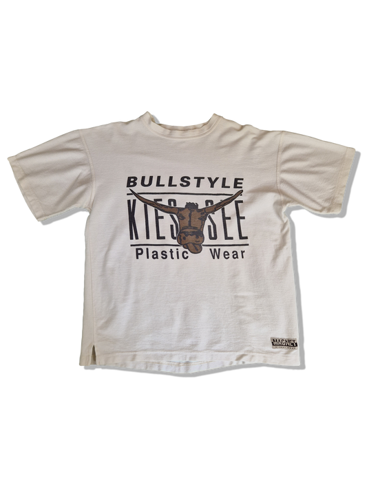 Vintage Magnet Streetwear Shirt "Bullstyle Plastic Wear" Chiemsee Bootleg Weiß M