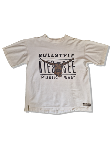 Vintage Magnet Streetwear Shirt "Bullstyle Plastic Wear" Chiemsee Bootleg Weiß M