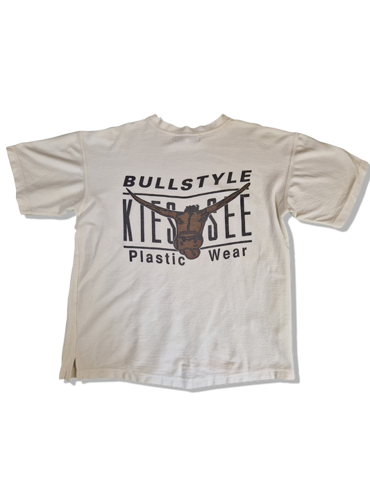 Vintage Magnet Streetwear Shirt "Bullstyle Plastic Wear" Chiemsee Bootleg Weiß M