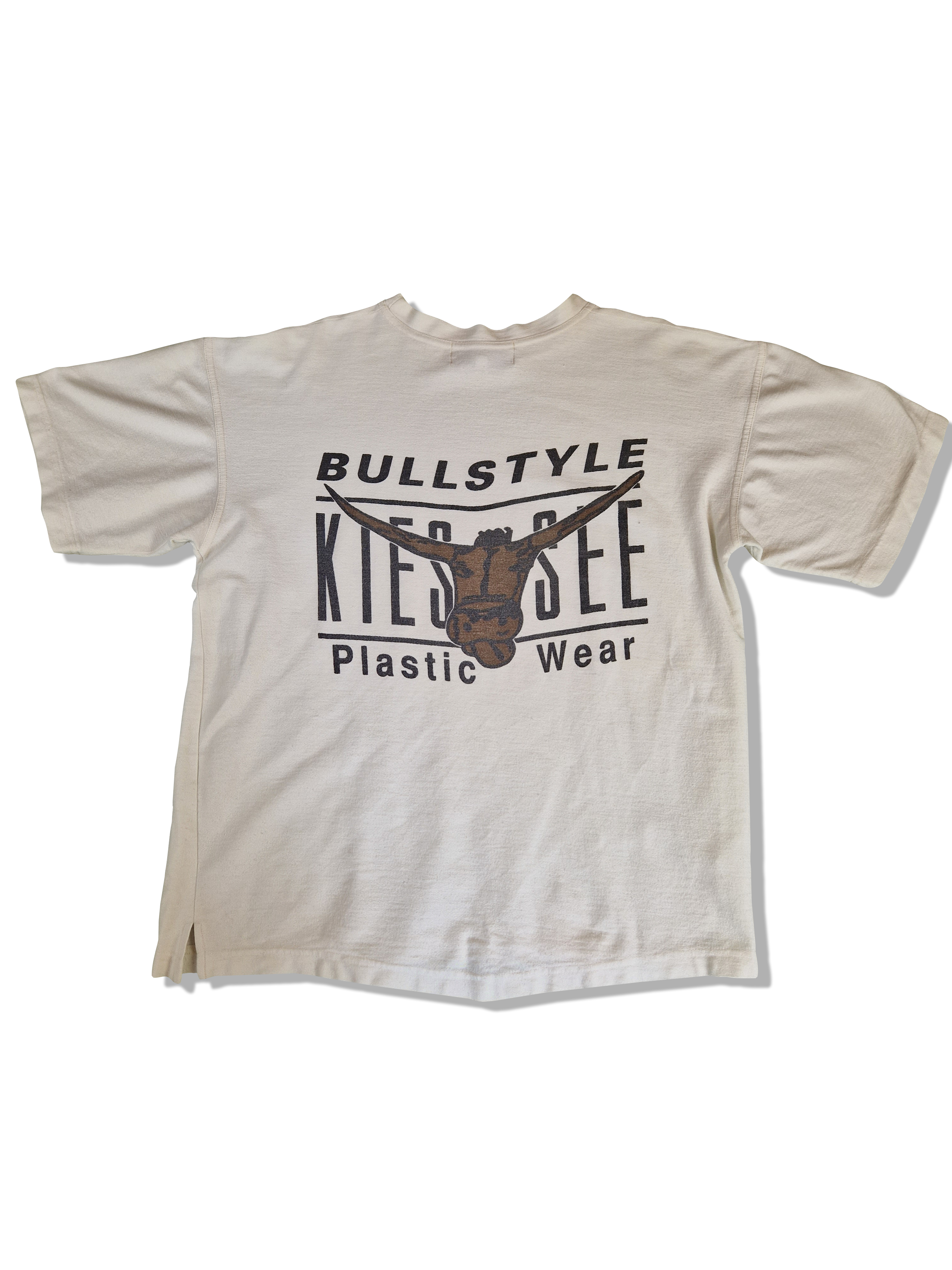 Vintage Magnet Streetwear Shirt "Bullstyle Plastic Wear" Chiemsee Bootleg Weiß M