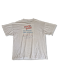 Vintage  Screen Stars Shirt "Fire plues- We break for nobody" Used Look Single Stitch Made In USA Weiß L