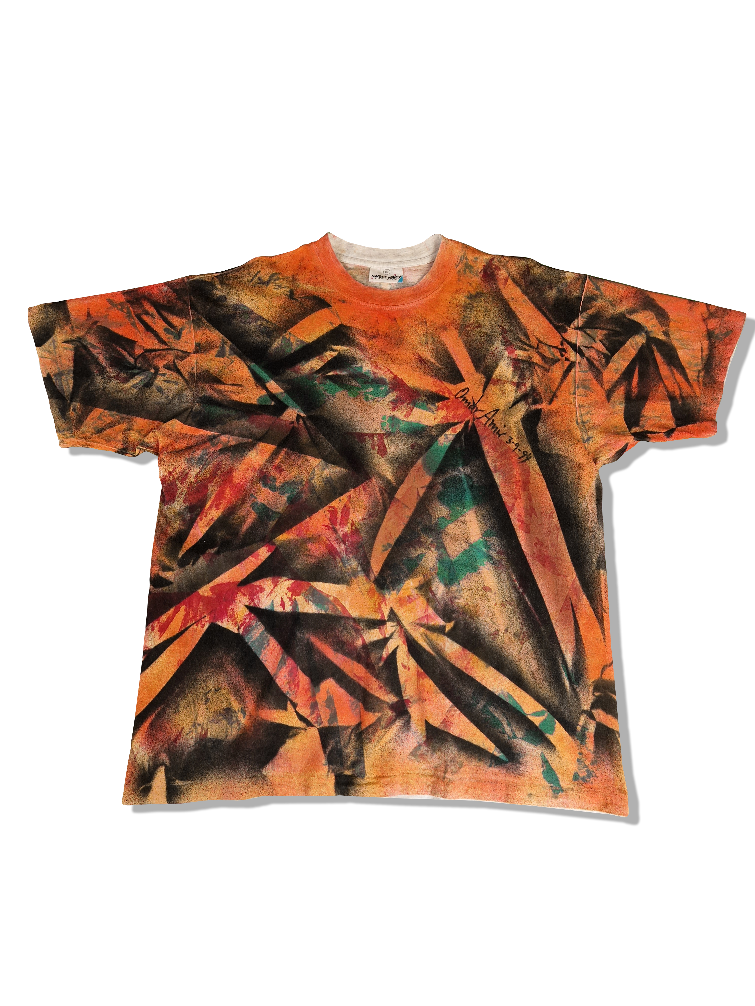 Vintage  Sweet Valley Shirt Art By Omar Amir 1994 Single Stitch Bunt XL - RareRags