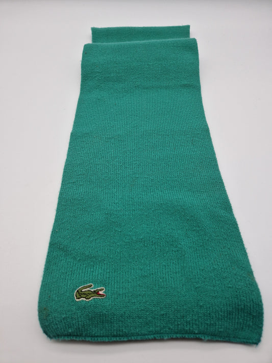 Vintage Lacoste Schal Basic Türkis Grün