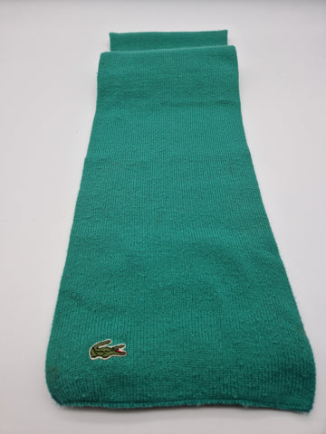 Vintage Lacoste Schal Basic Türkis Grün