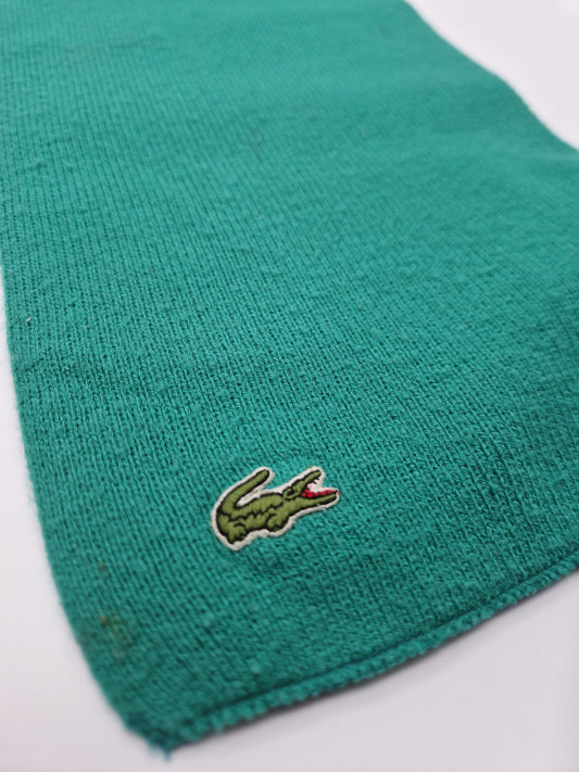 Vintage Lacoste Schal Basic Türkis Grün