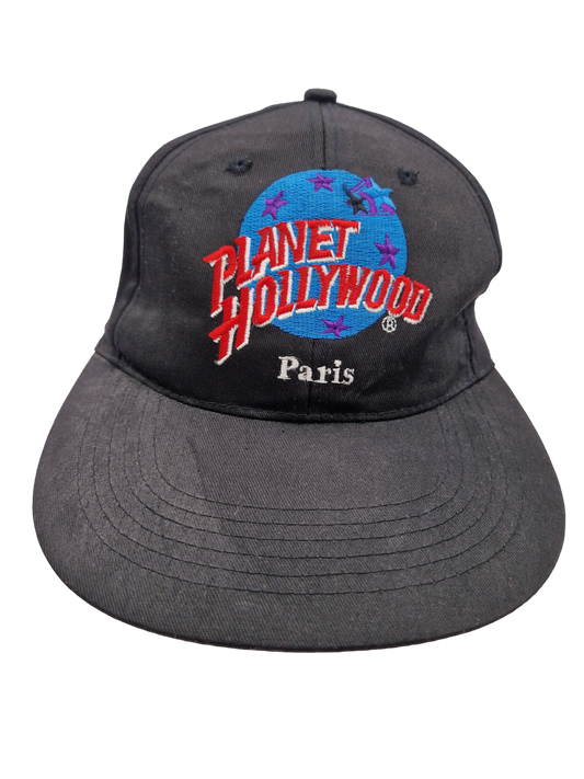 Vintage Planet Hollywood Cap Paris Schwarz
