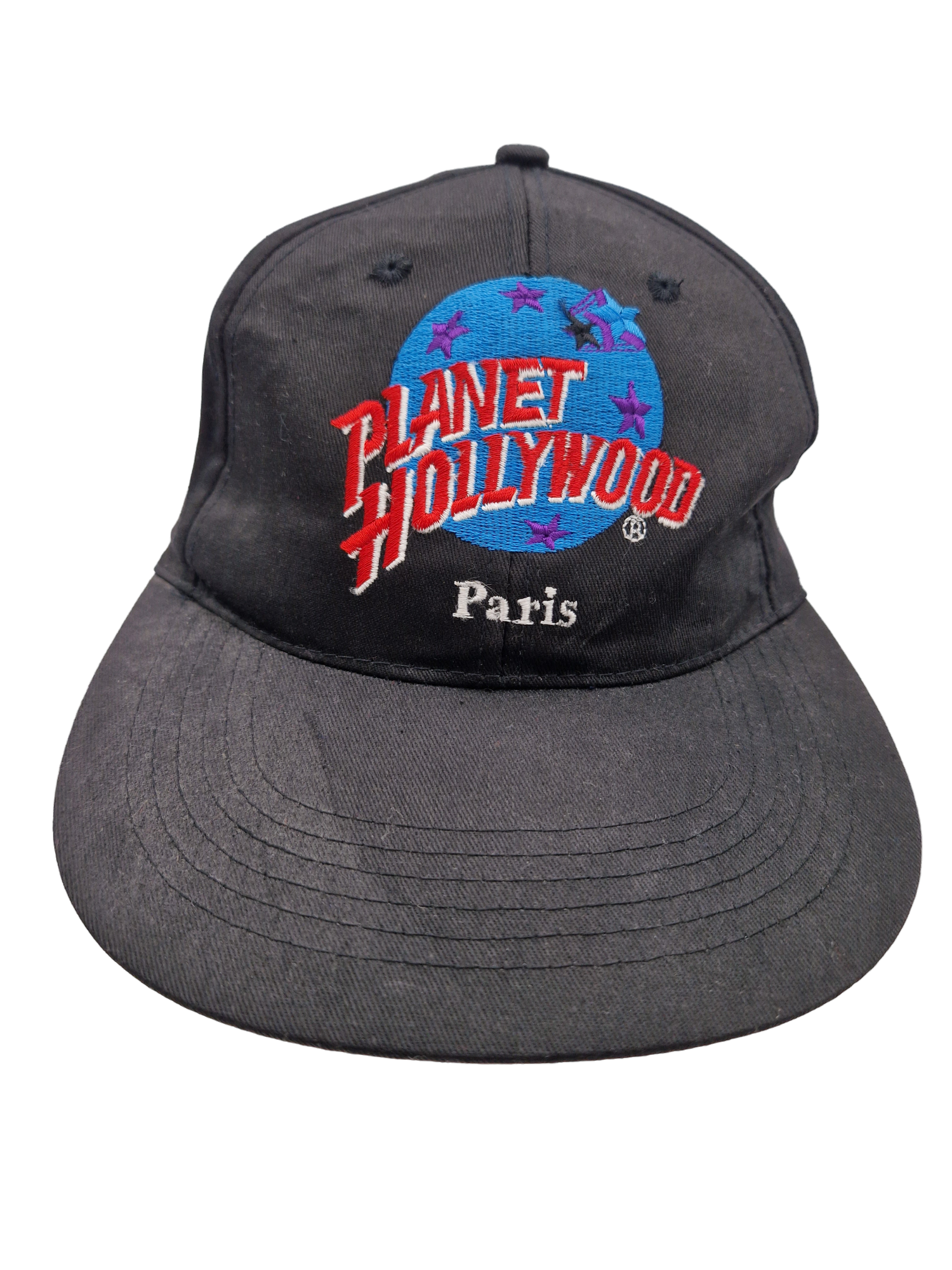 Vintage Planet Hollywood Cap Paris Schwarz