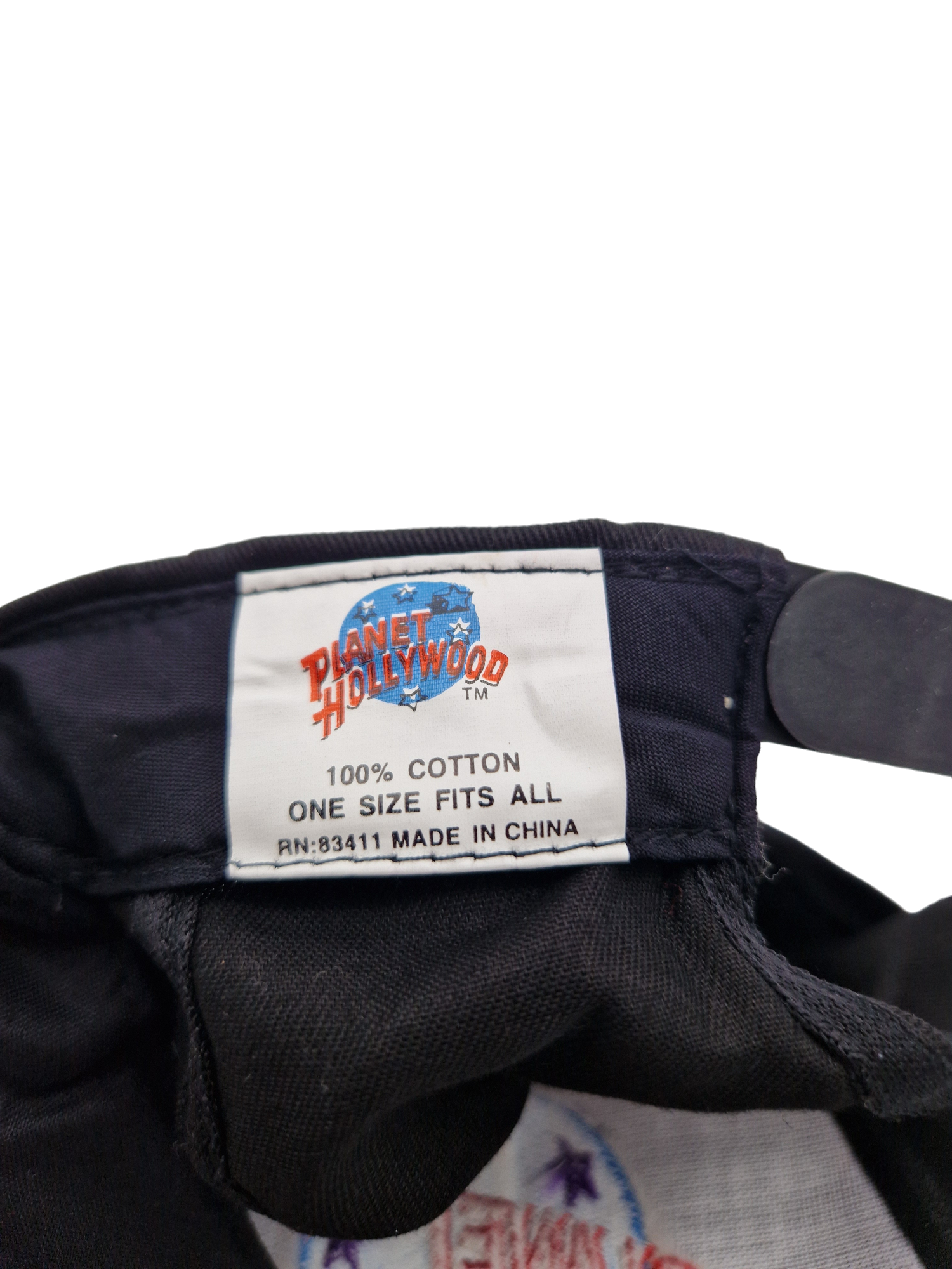 Vintage Planet Hollywood Cap Paris Schwarz