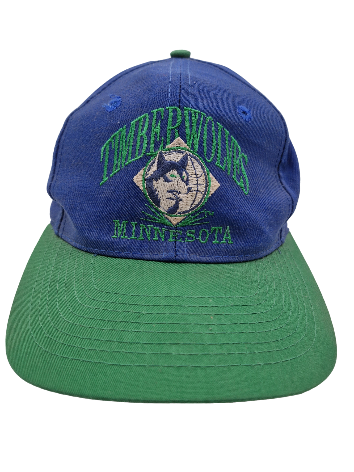Vintage Cap Timberwolves Minnesota NBA Blau Grün - RareRags