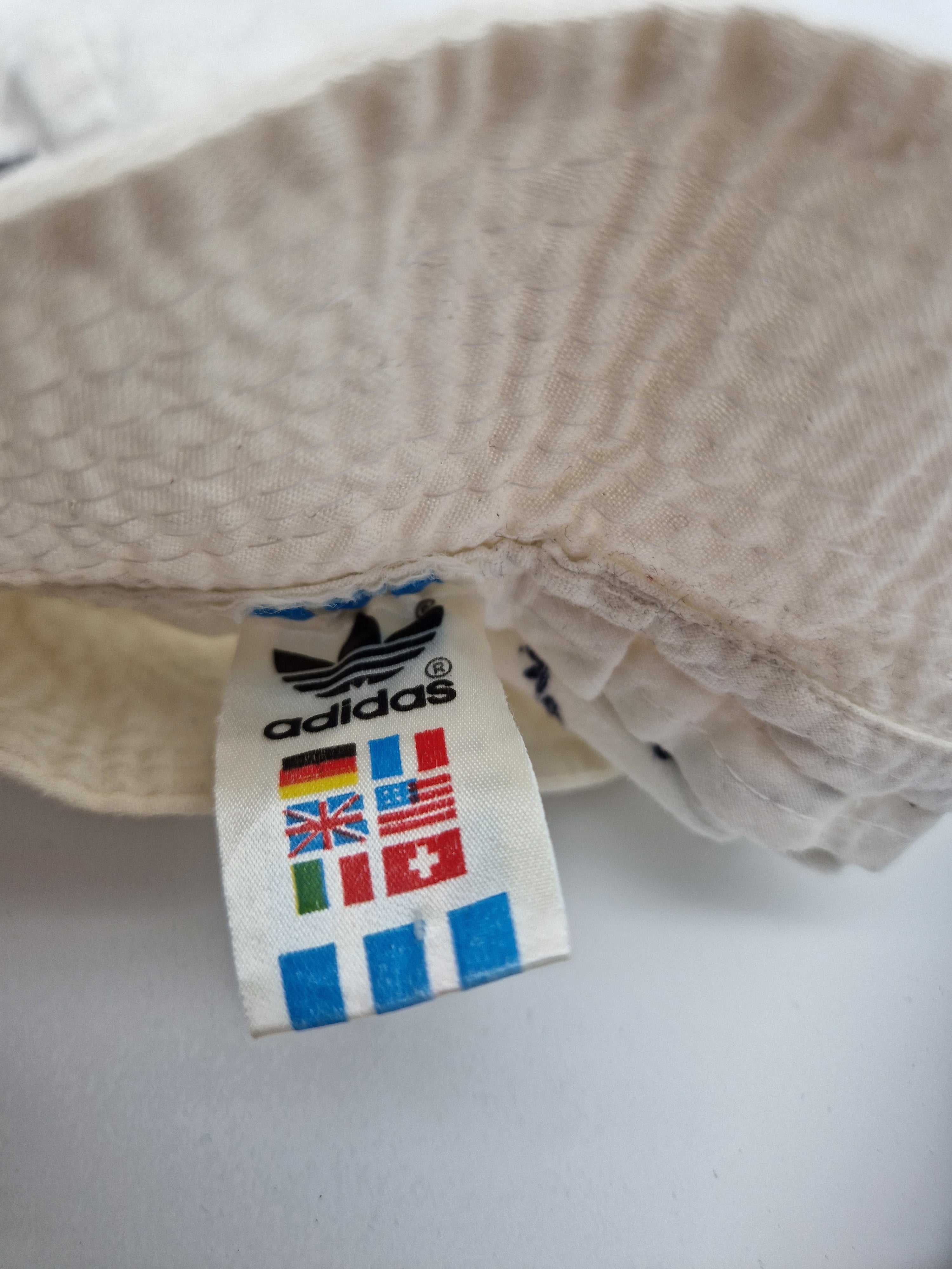 Vintage Adidas Fischerhut Made In Korea Weiß Unisize