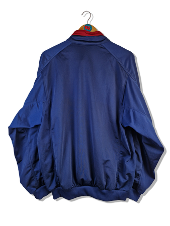 Vintage Nike Sportjacke Big Embroidery Spellout Blau Rot L