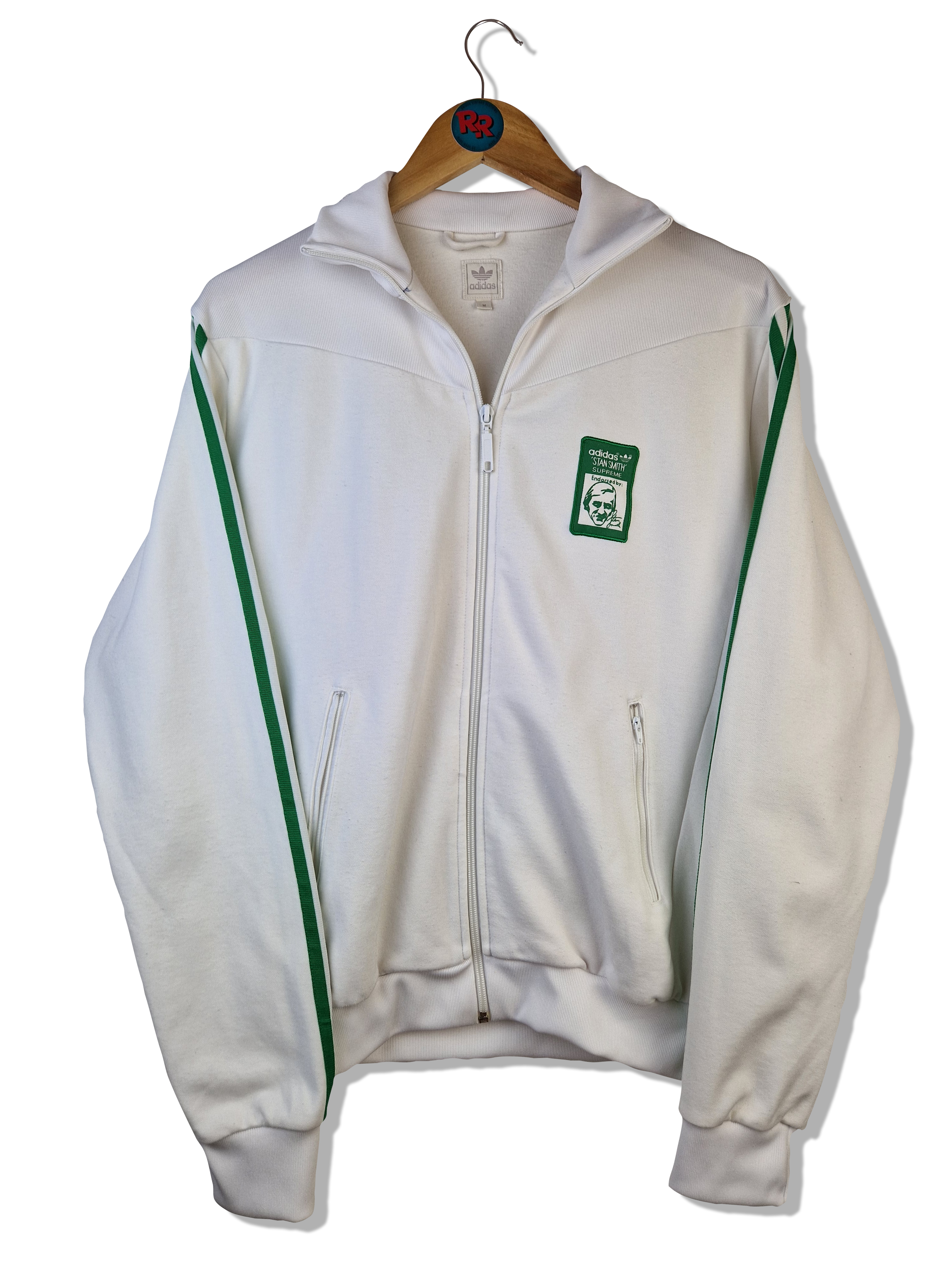 Adidas Sportjacke Originales Beckenbauer Stan Smith Collection 2005 Weiß Grün M