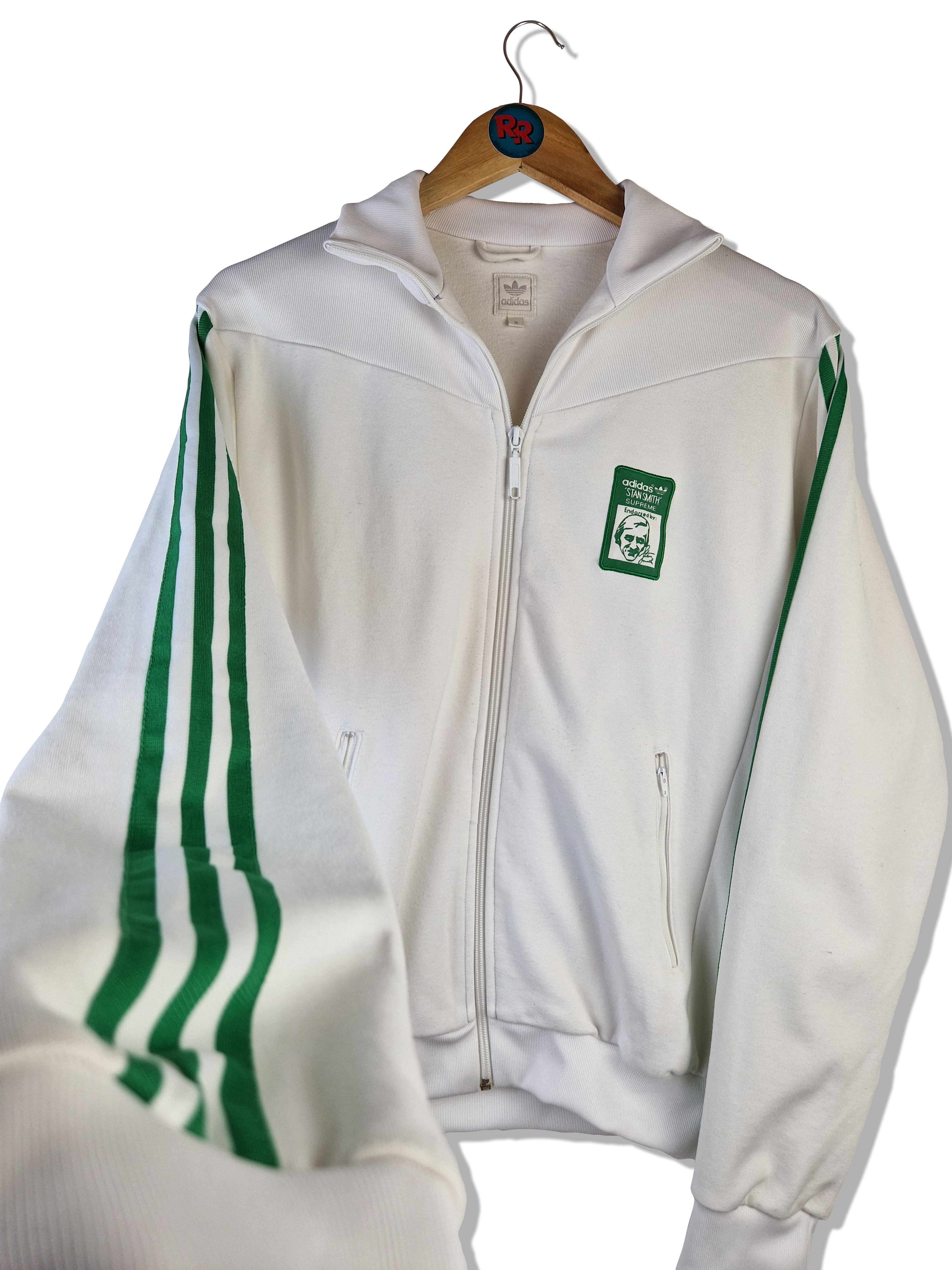 Adidas Sportjacke Originales Beckenbauer Stan Smith Collection 2005 Weiß Grün M