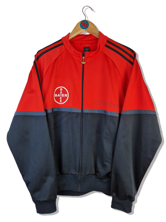 Adidas Sportjacke Originales Firebird "Bayer" Print 2005 Rot Schwarz L