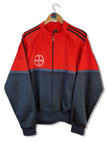 Adidas Sportjacke Originales Firebird "Bayer" Print 2005 Rot Schwarz L