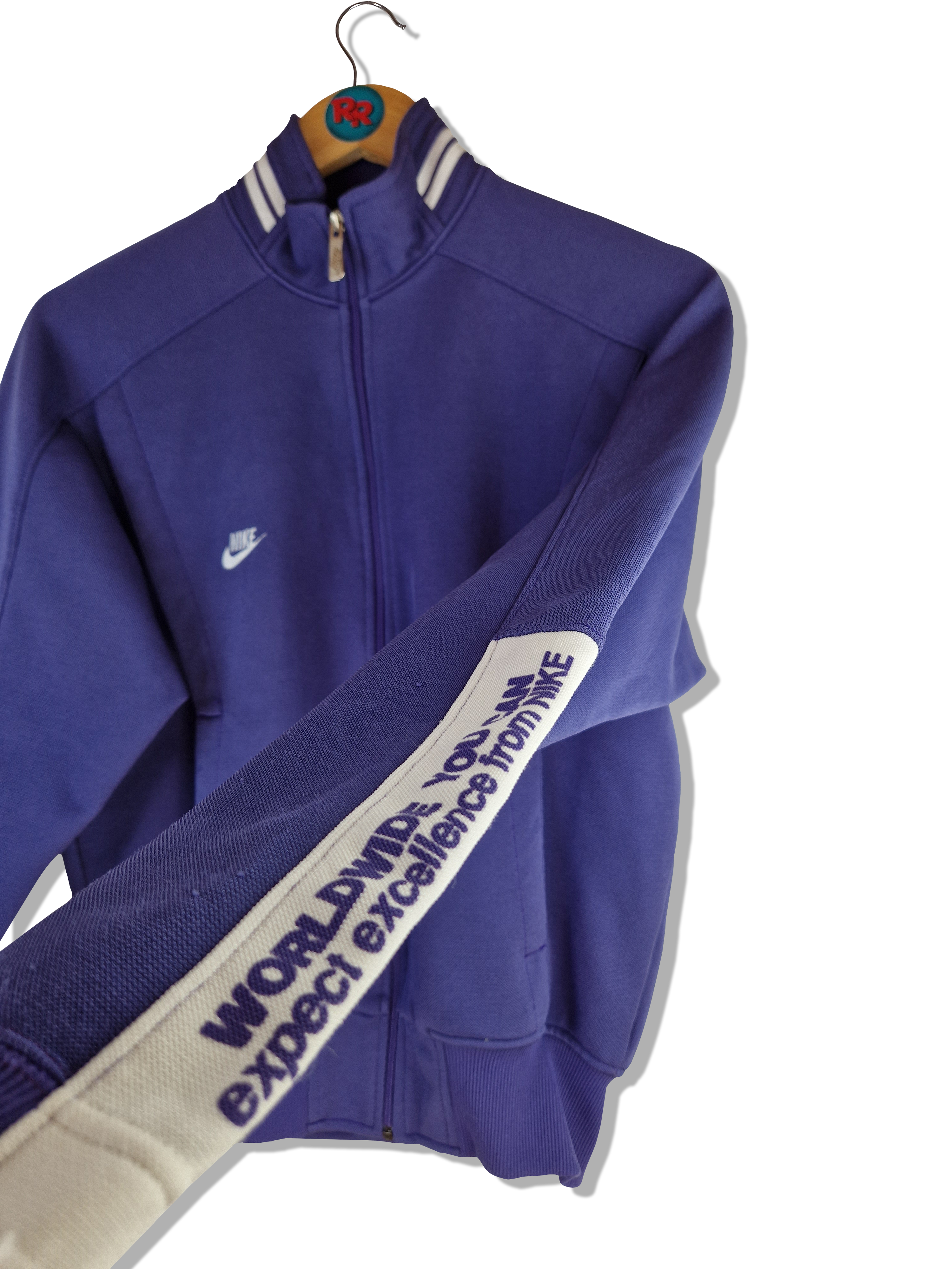 Rare! Vintage Nike Sportjacke 80s Blue Tag Made In Japan Lila S-M