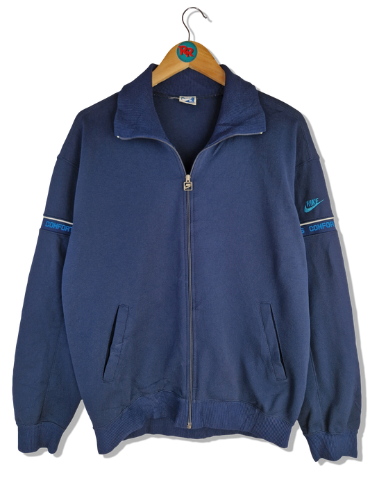 Rare! Vintage Nike Sportjacke 80s Blue Tag Made In Japan Dunkelblau L-XL