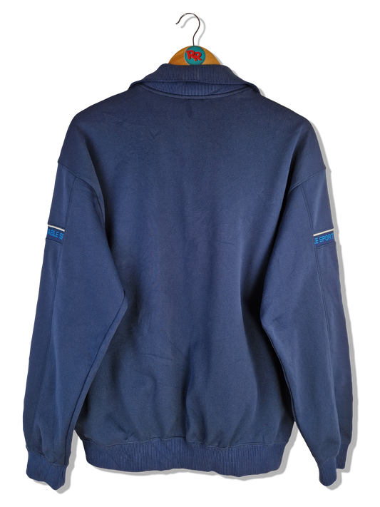 Rare! Vintage Nike Sportjacke 80s Blue Tag Made In Japan Dunkelblau L-XL