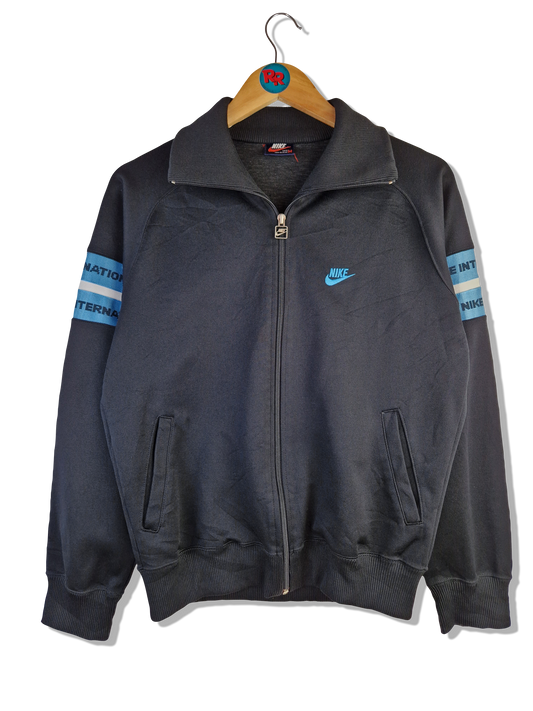 Rare! Vintage Nike Sportjacke 80s Blue Tag Made In Japan Schwarz Blau S-M