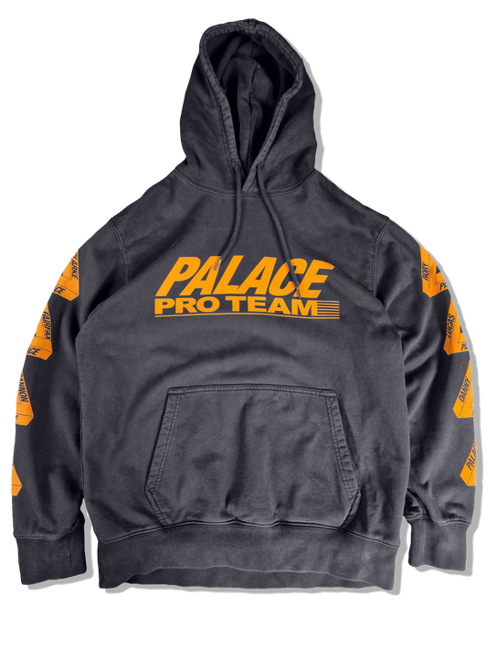 Palace Hoodie Pro Team Schwarz Orange M
