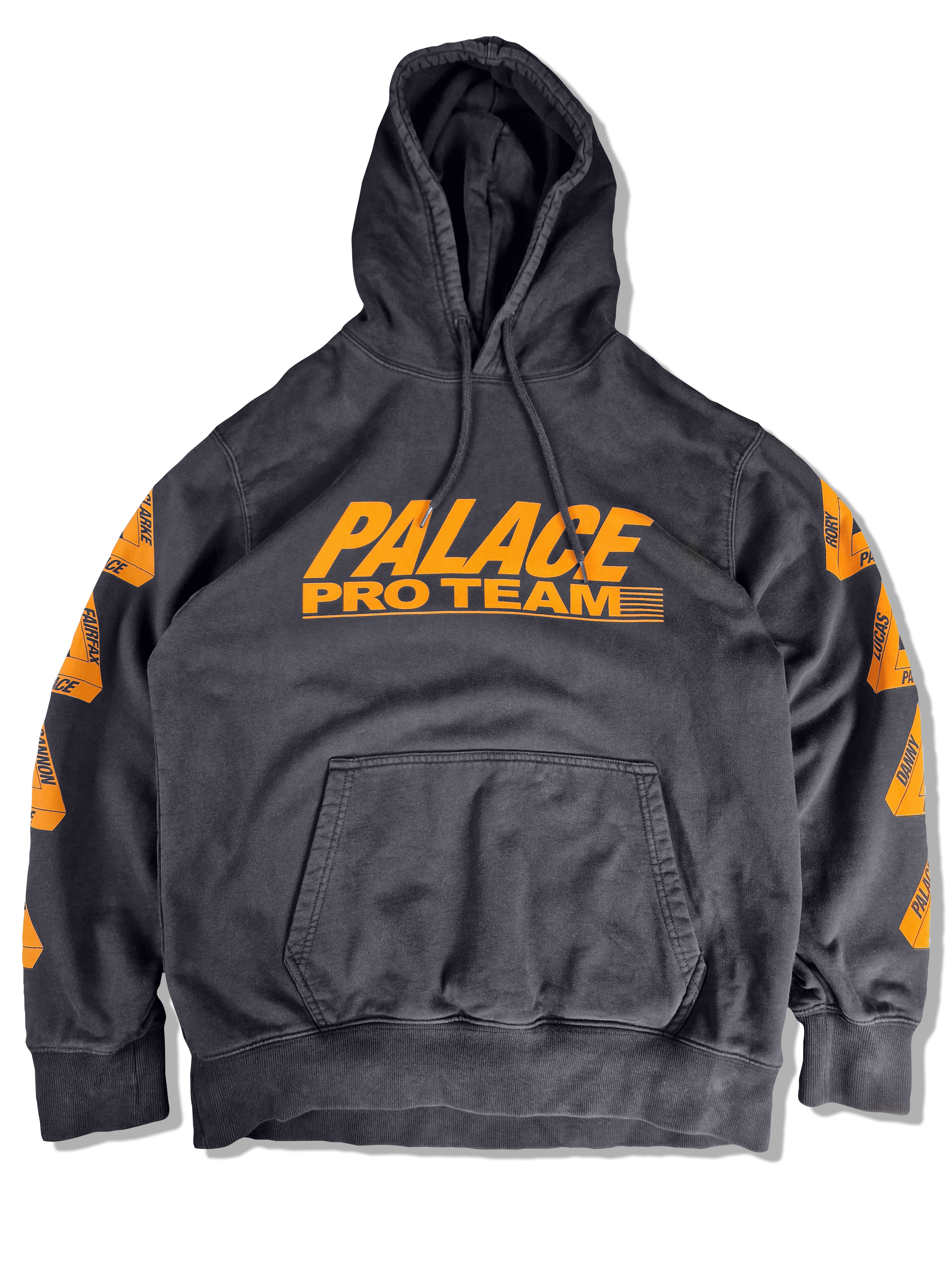 Palace Hoodie Pro Team Schwarz Orange M