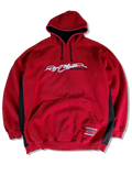 Vintage Fubu Hoodie Y2K Style Front Embroidery Rot XXL