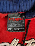 Vintage Fubu Hoodie Y2K Style Front Embroidery Rot XXL