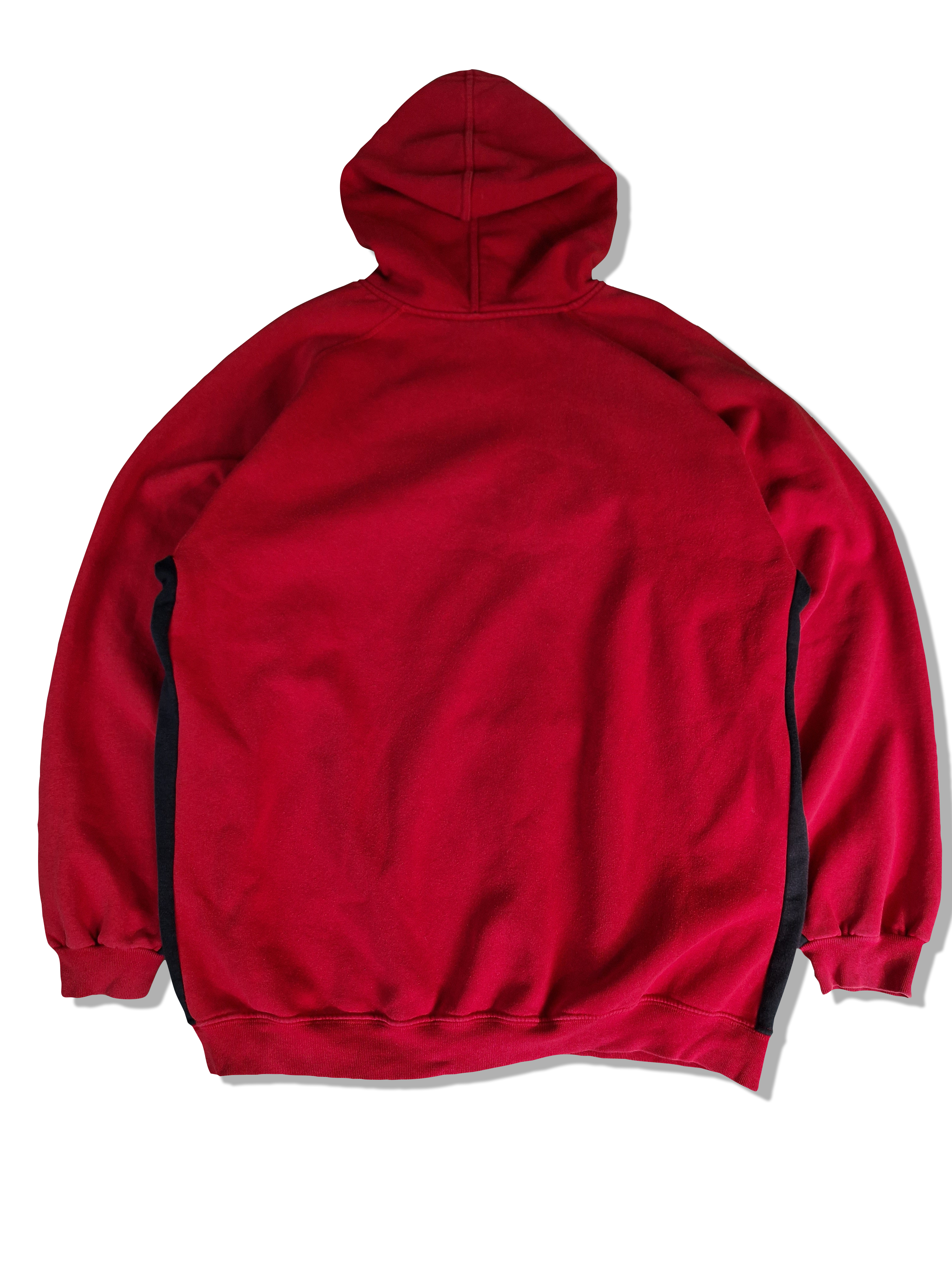 Vintage Fubu Hoodie Y2K Style Front Embroidery Rot XXL