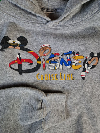 Vintage Disney Hoodie Cruise Line Grau L-XL
