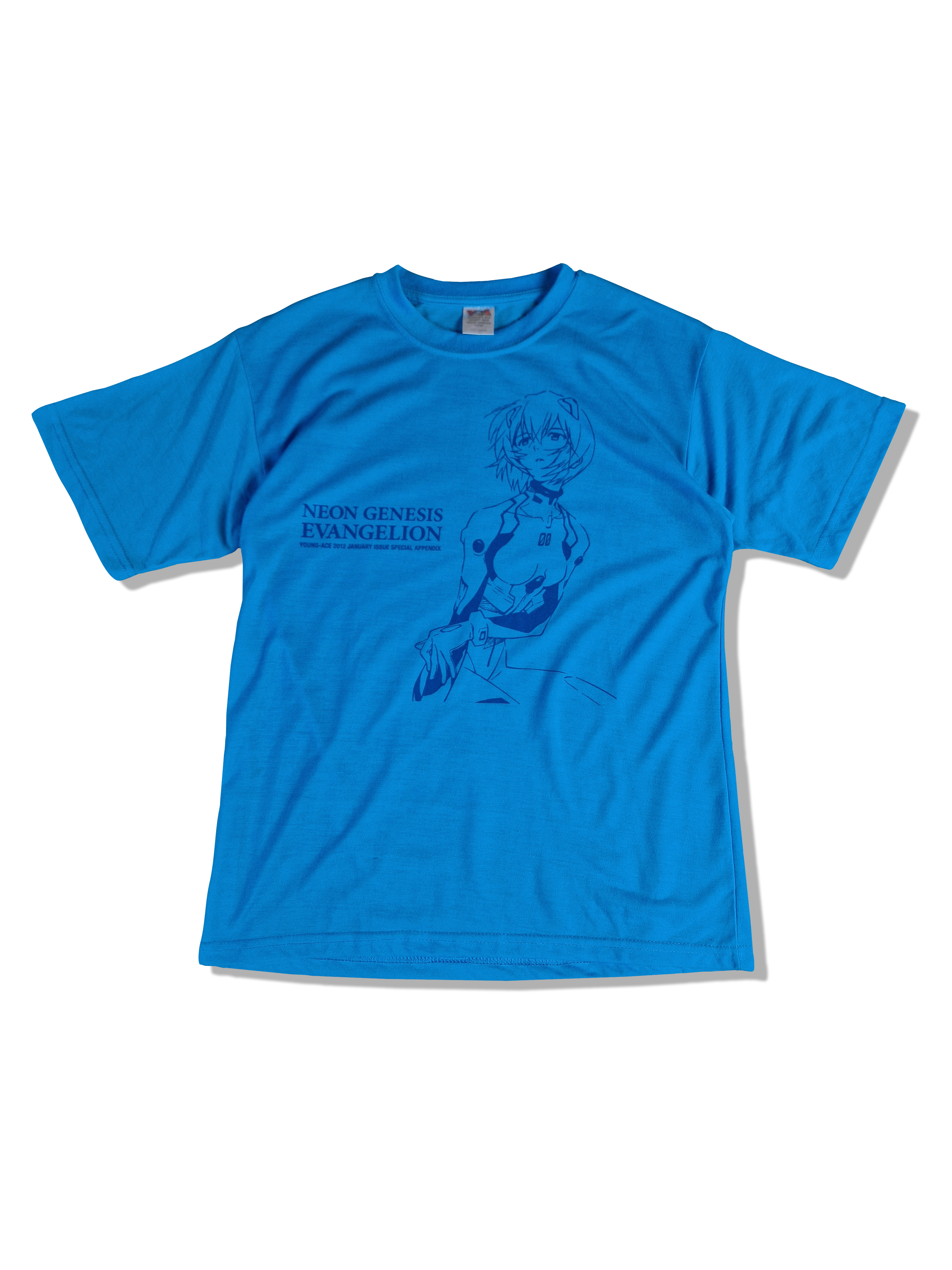 Neon Genesis Shirt 2012 Evangelion Young Ace Blau M-L - RareRags