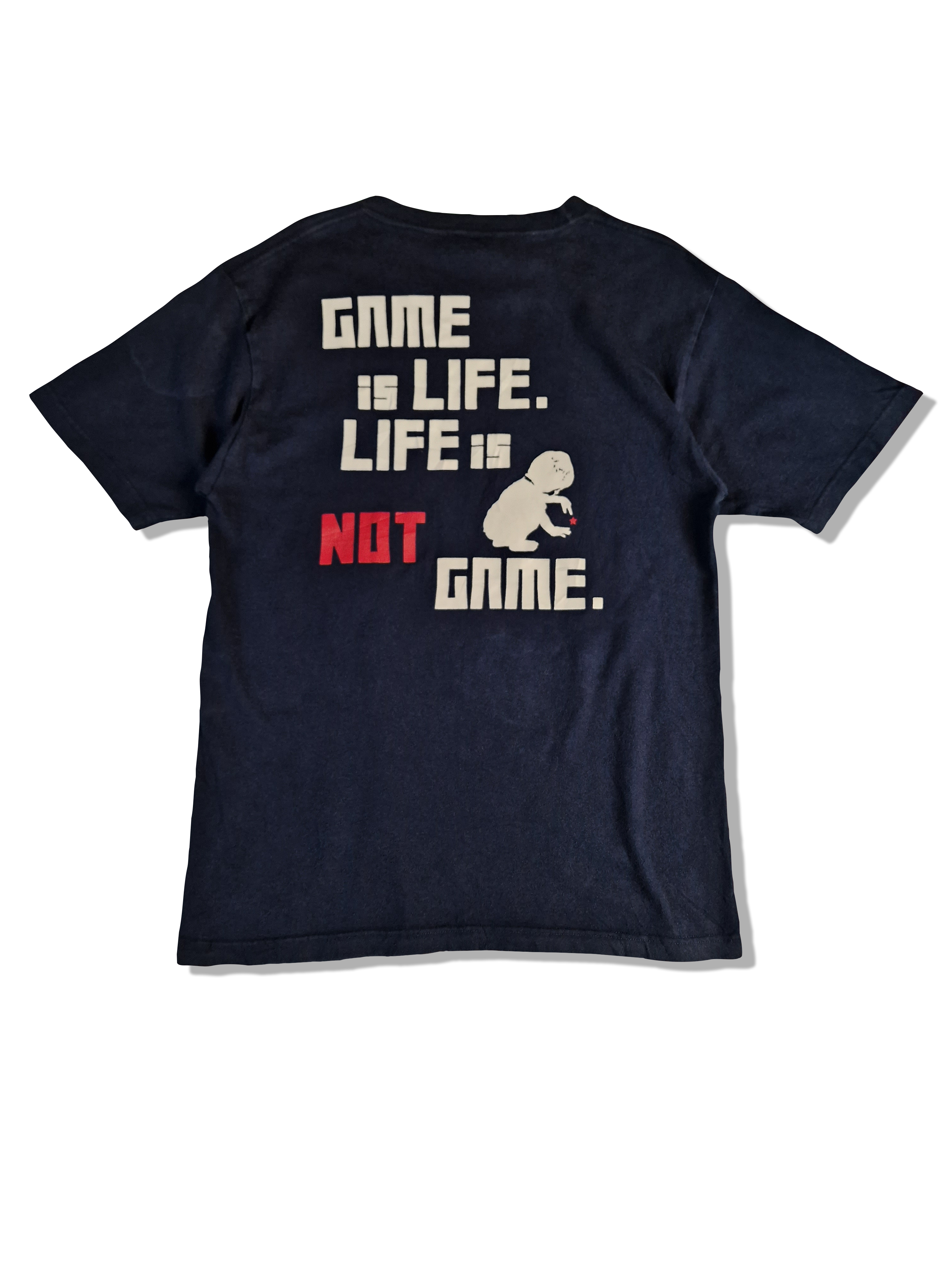BeamsT Shirt "GAME is LIFE. LIFE is NOT GAME" Anime Schwarz M-L - RareRags