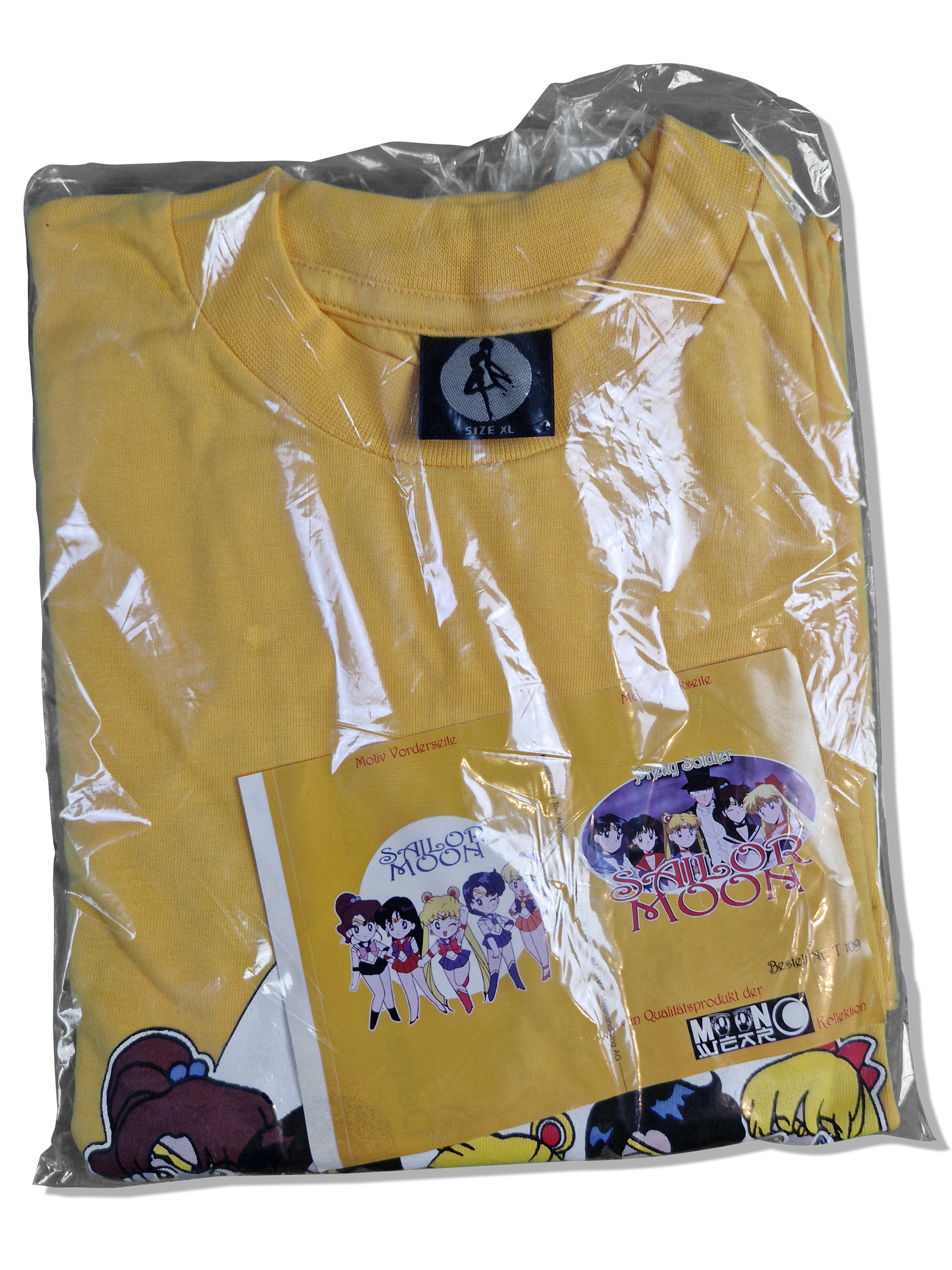 Vintage Moon Wear Shirt Sailor Moon Deadstock Gelb XL - RareRags