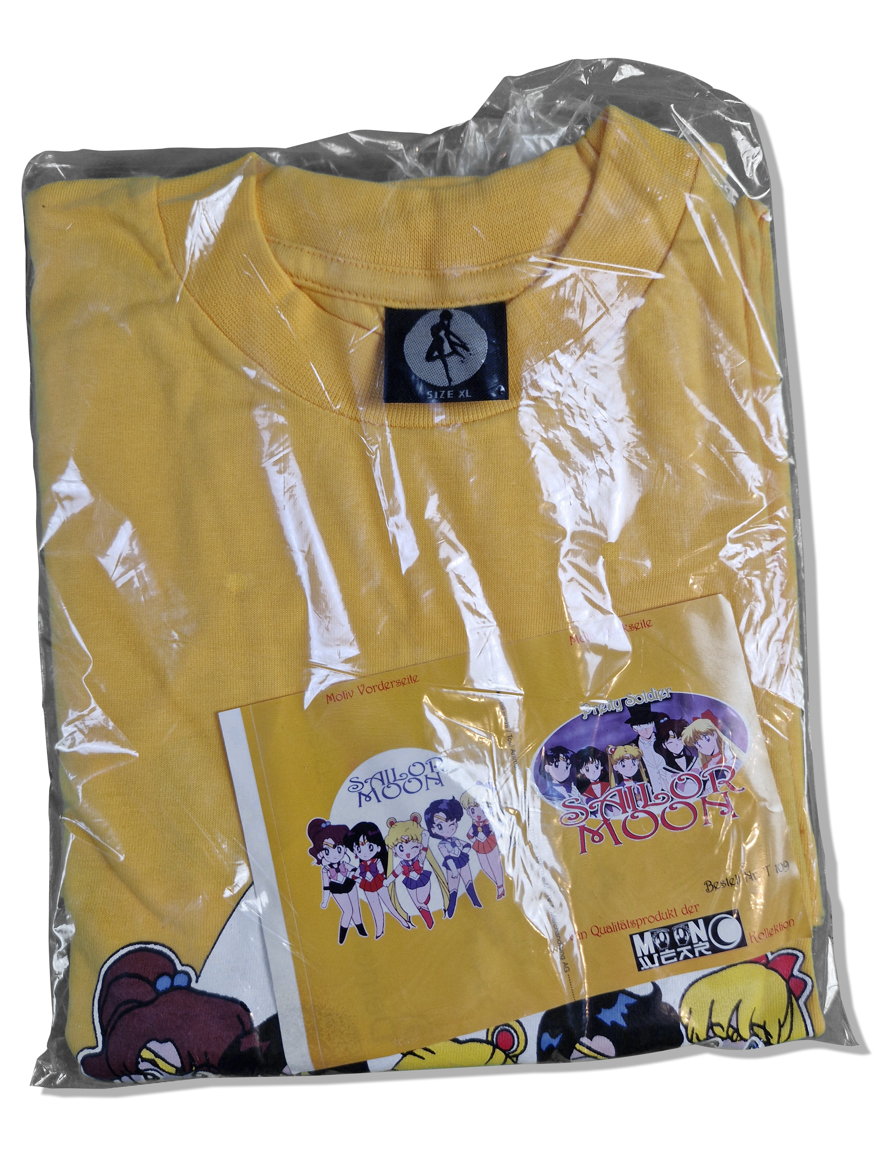 Vintage Moon Wear Shirt Sailor Moon Deadstock Gelb XL - RareRags
