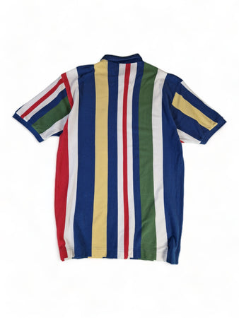 Vintage Nautica Polo-Shirt Made In Hong Kong Gestreift Bunt XL