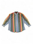 Vintage Nautica Hemd Gestreift Sailing Bunt L