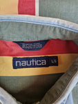 Vintage Nautica Hemd Gestreift Sailing Bunt L