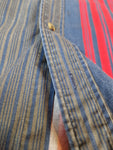 Vintage Nautica Hemd Gestreift Grau Rot XL