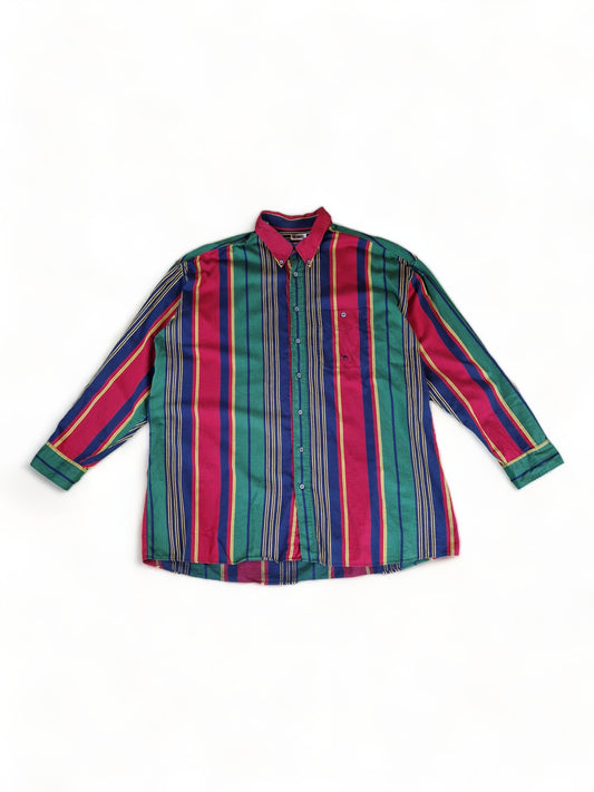 Vintage Camel Hemd Gestreift Bunt XXL