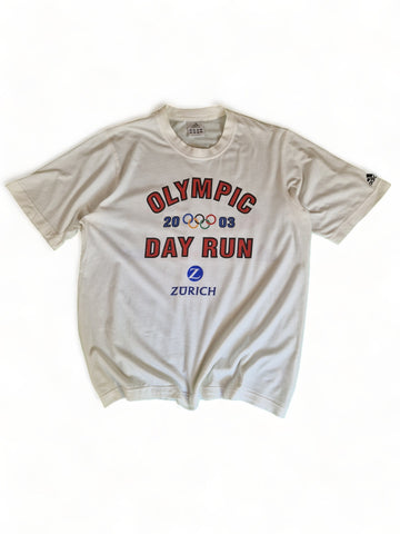 Vintage Adidas Shirt Olympic Day Run 2003 Weiß M
