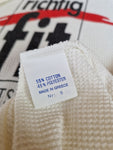 Vintage Reebok Shirt Pikee/Dicker Stoff Deutscher Sportbund "Richtig Fit" 1997 Pressetreff Weiß L