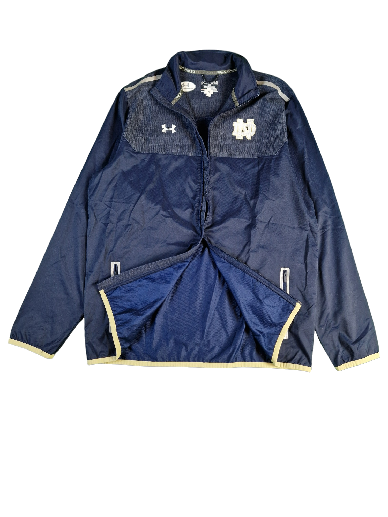 Under Armour Jacke Notre Dame 2014 Football Merch Dunkelblau XL