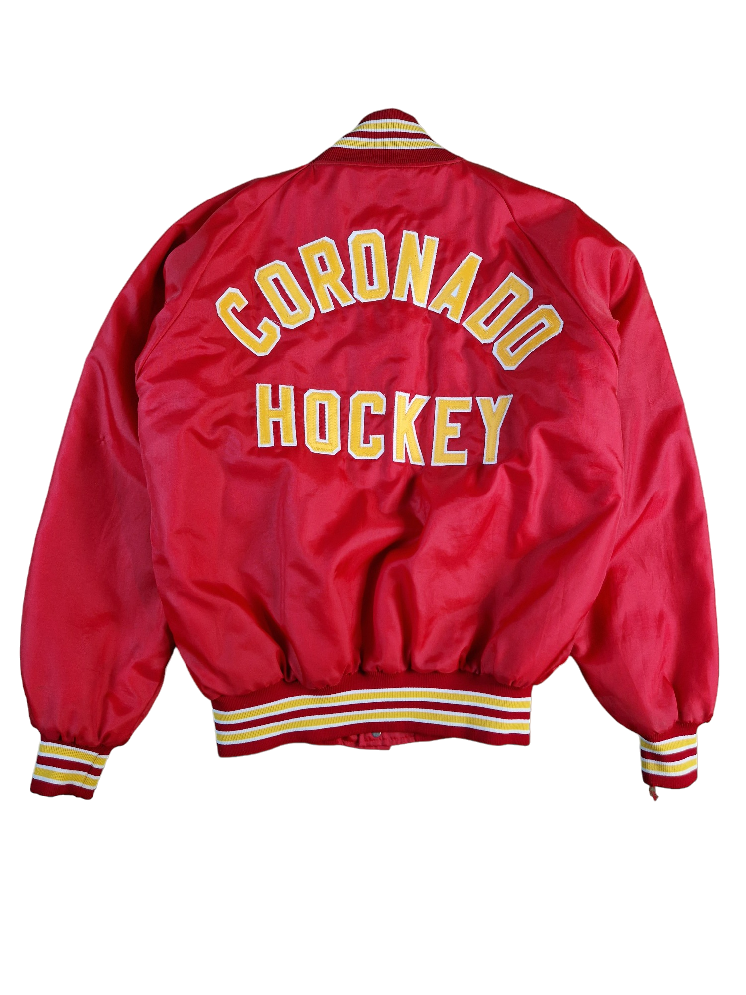 Vintage Butwin Bomberjacke 80s Coronado Hockey Made In USA Rot M