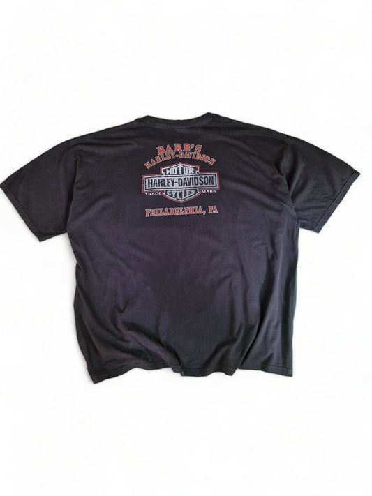 Harley Davidson Shirt Barb's Philadelphia 2008 Made In USA Schwarz 5XL