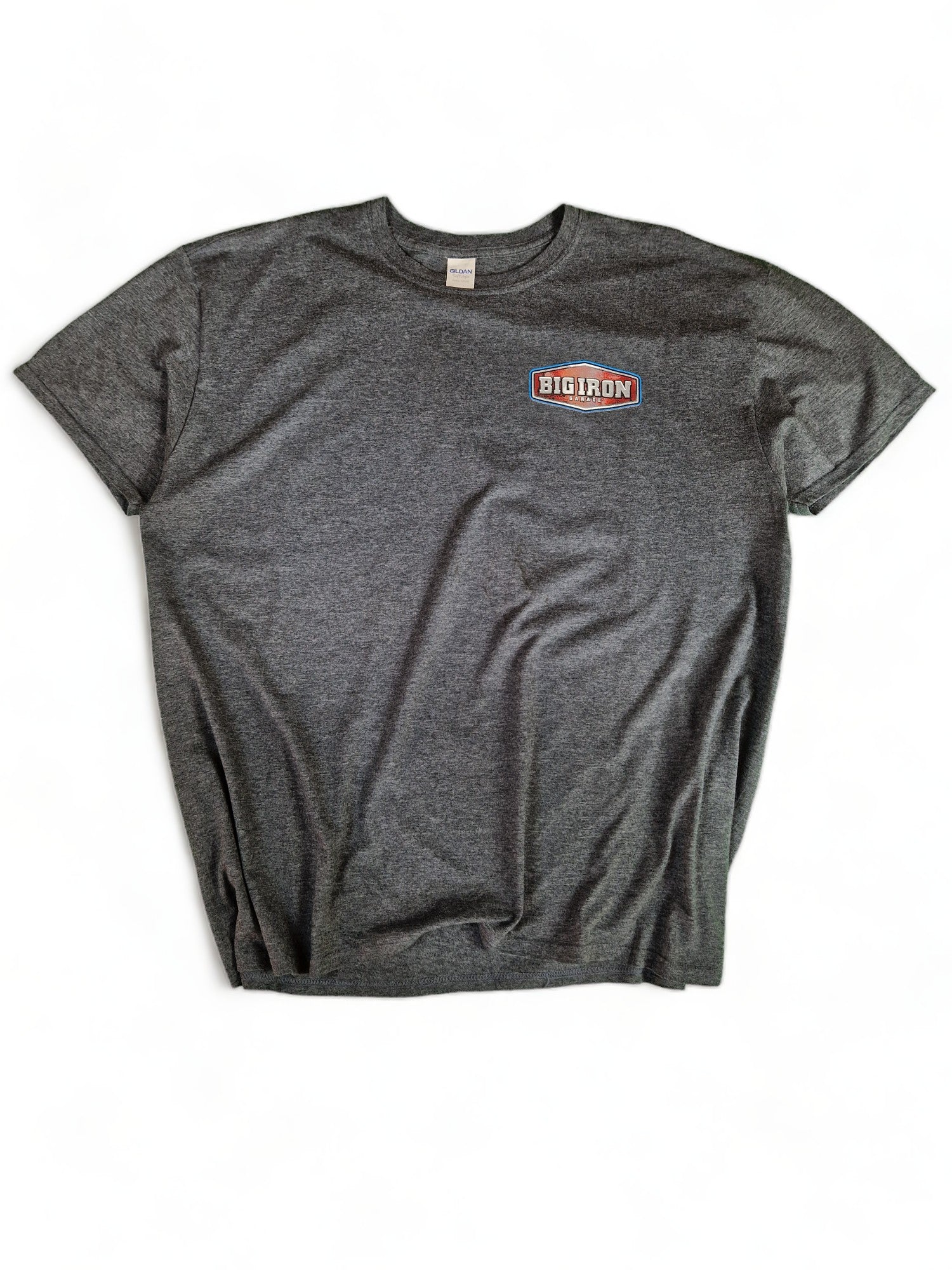 Gildan Shirt Big Iron Garage "Ghost" Grau XXL - RareRags