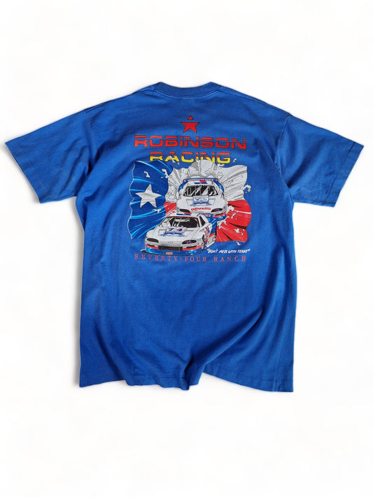 Vintage Fruit Of The Loom Shirt Robinson Racing 1993 "Dont mess with Texas" Single Stitch XL