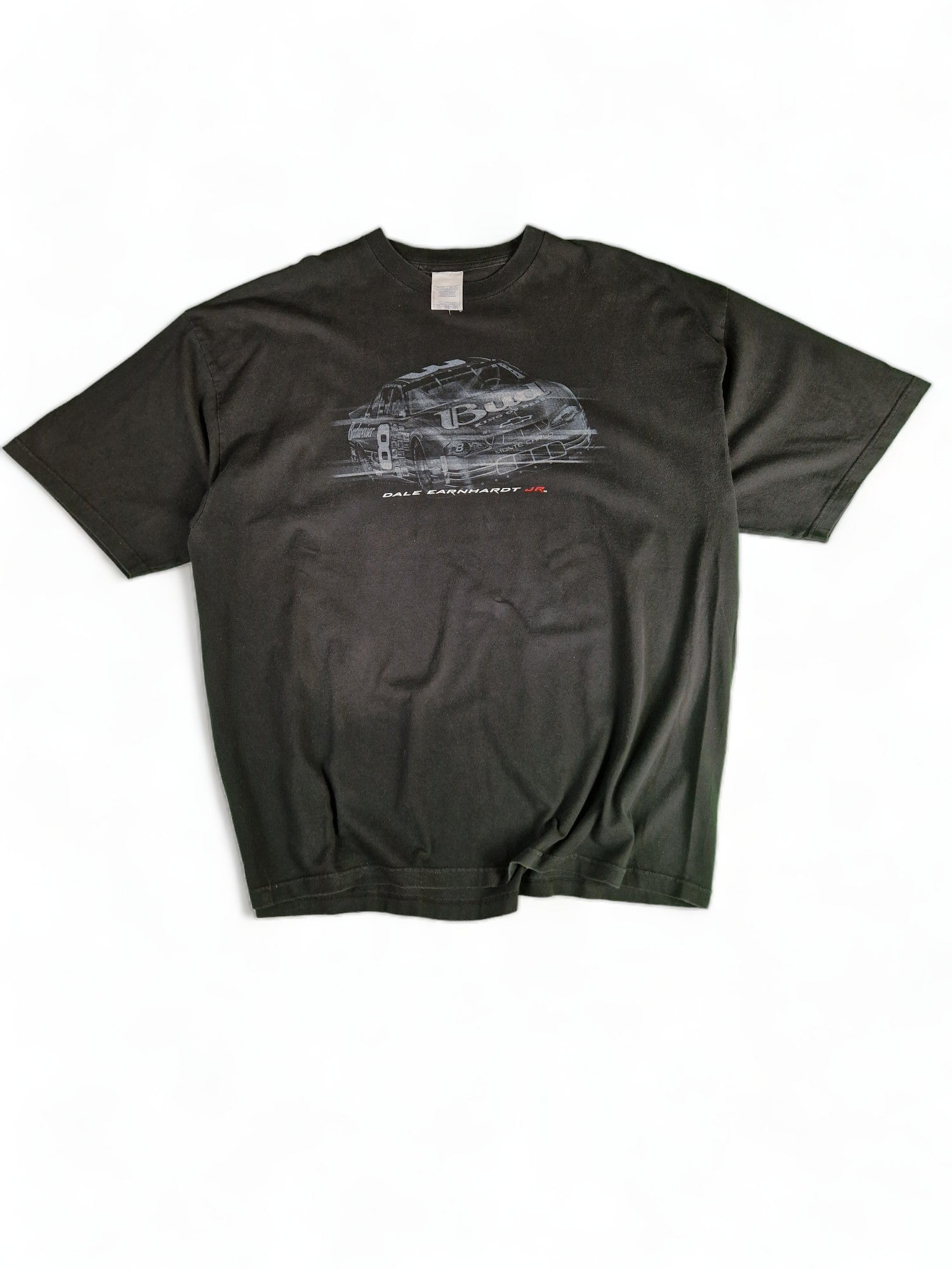 Vintage Nascar Shirt Dale Earnhardt Budweiser Made In USA Schwarz 3XL - RareRags